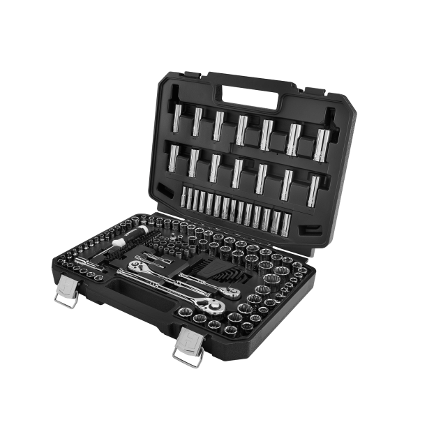 Hart Multiple Drive 180-Piece Mechanics Tool Set， Chrome Finish