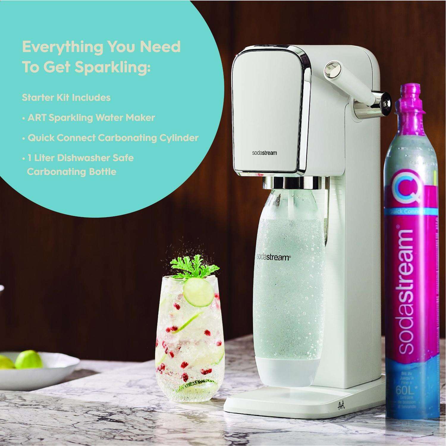 SodaStream ART Machine White 1 L Soda Maker 1 pk