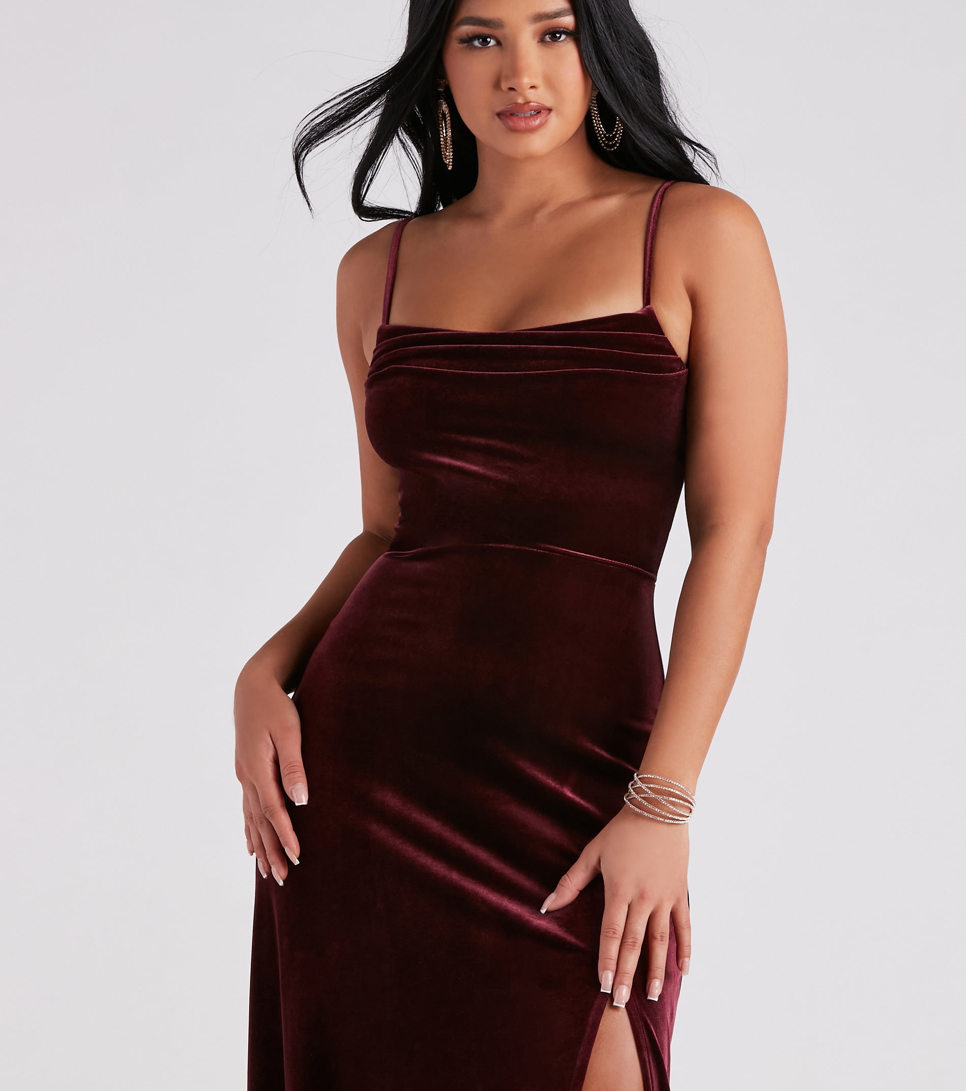 Elaine Formal Velvet A-Line Dress