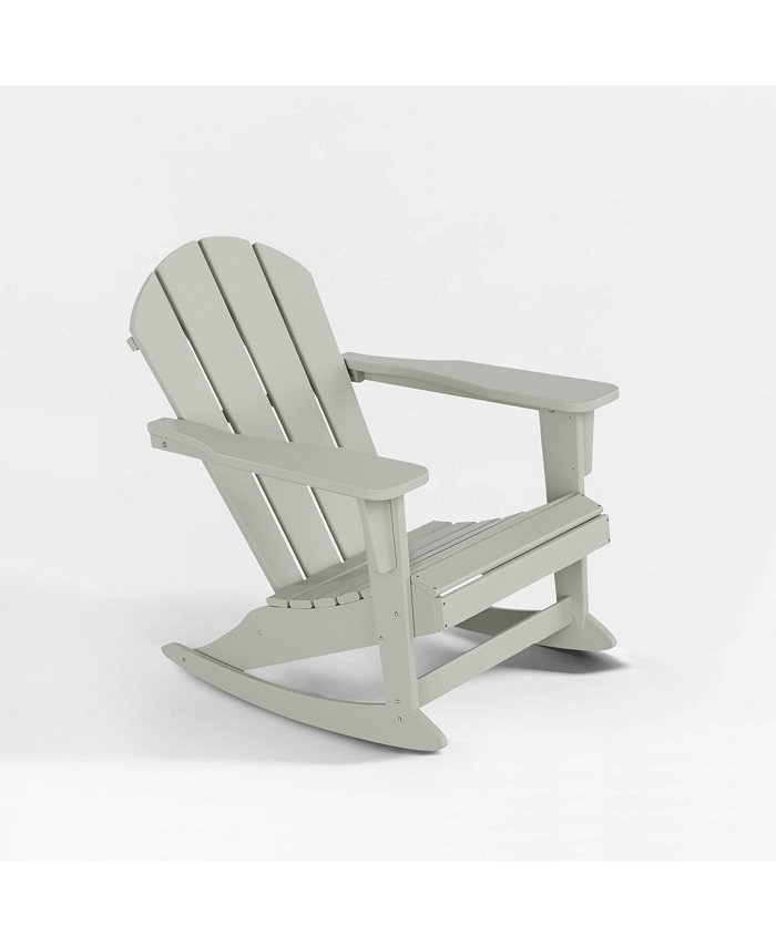 WestinTrends Outdoor Patio Porch Rocking Adirondack Chair