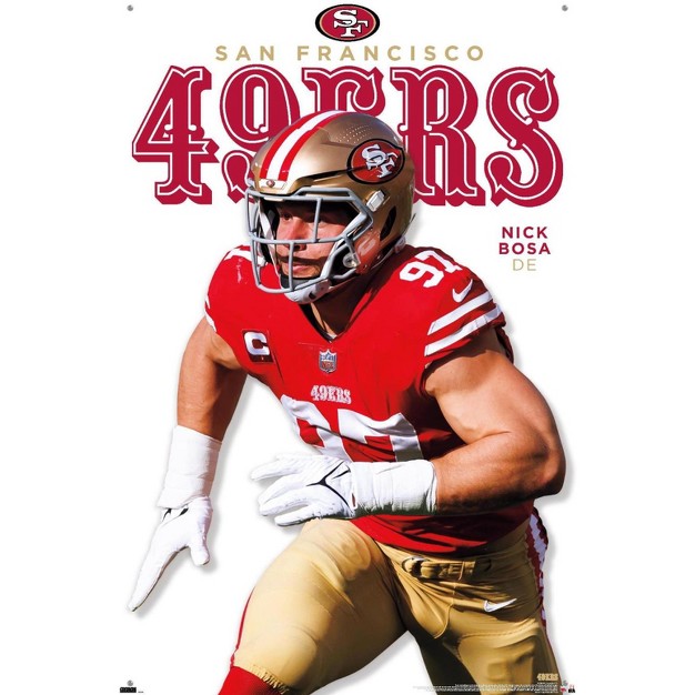 Trends International Nfl San Francisco 49ers Nick Bosa Feature Series 23 Unframed Wall Poster Prints