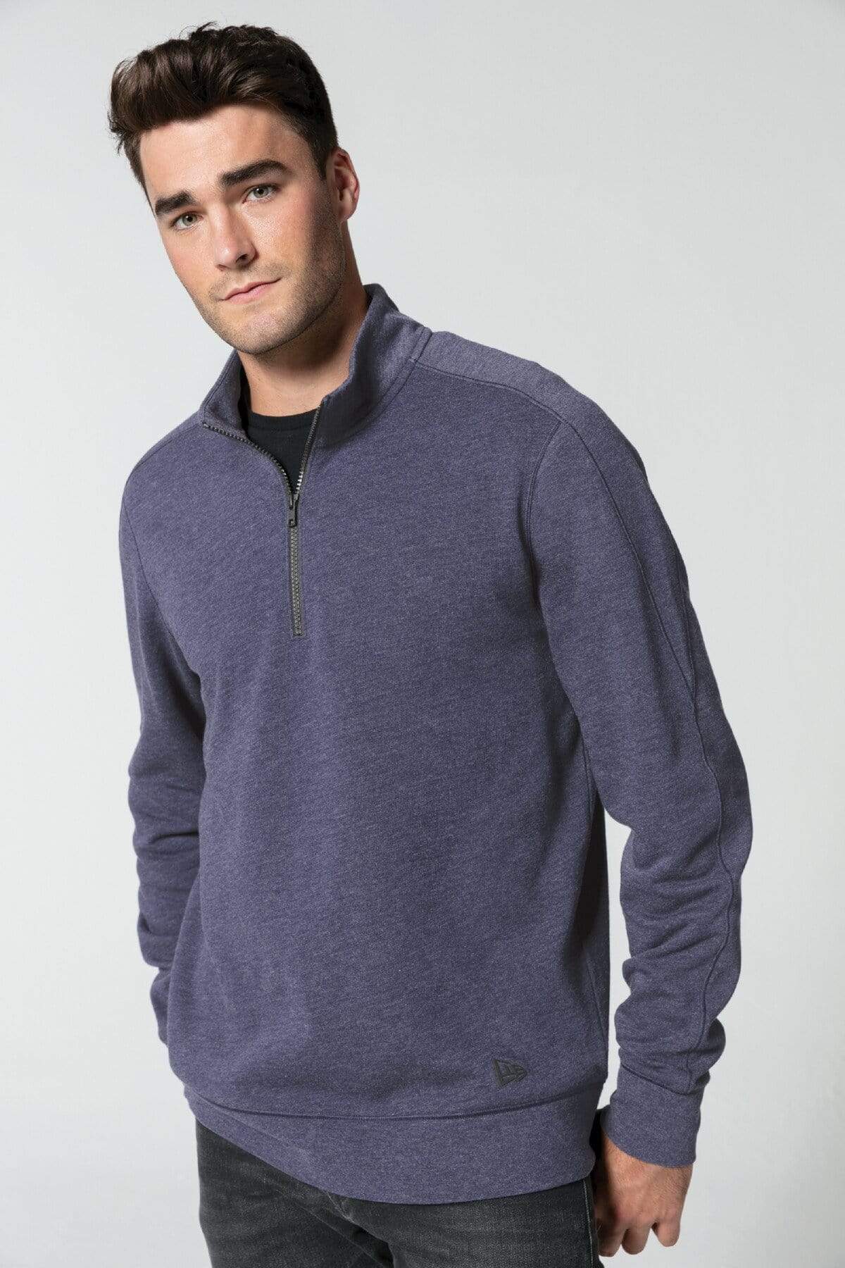 New Era Tri-Blend Fleece 1/4-Zip Pullover