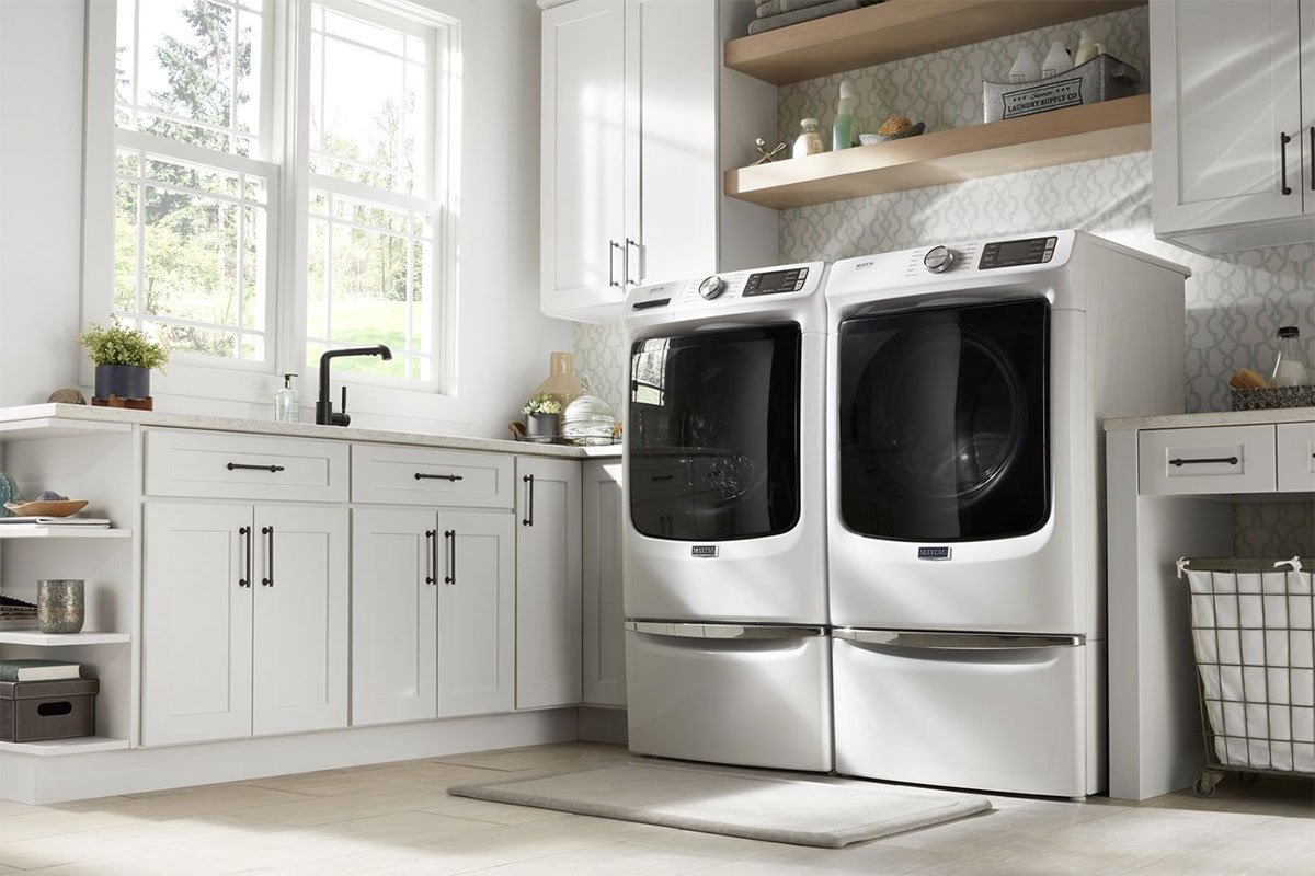 Maytag ADA 7.3 Cu. Ft. White Front Load Electric Dryer With Extra Power And Quick Dry Cycle