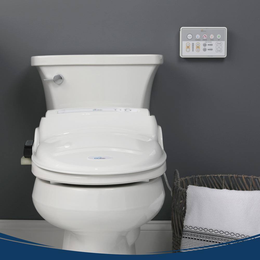 BIO BIDET BB-1000 Supreme Electric Bidet Seat for Elongated Toilets in White BB-1000E79276