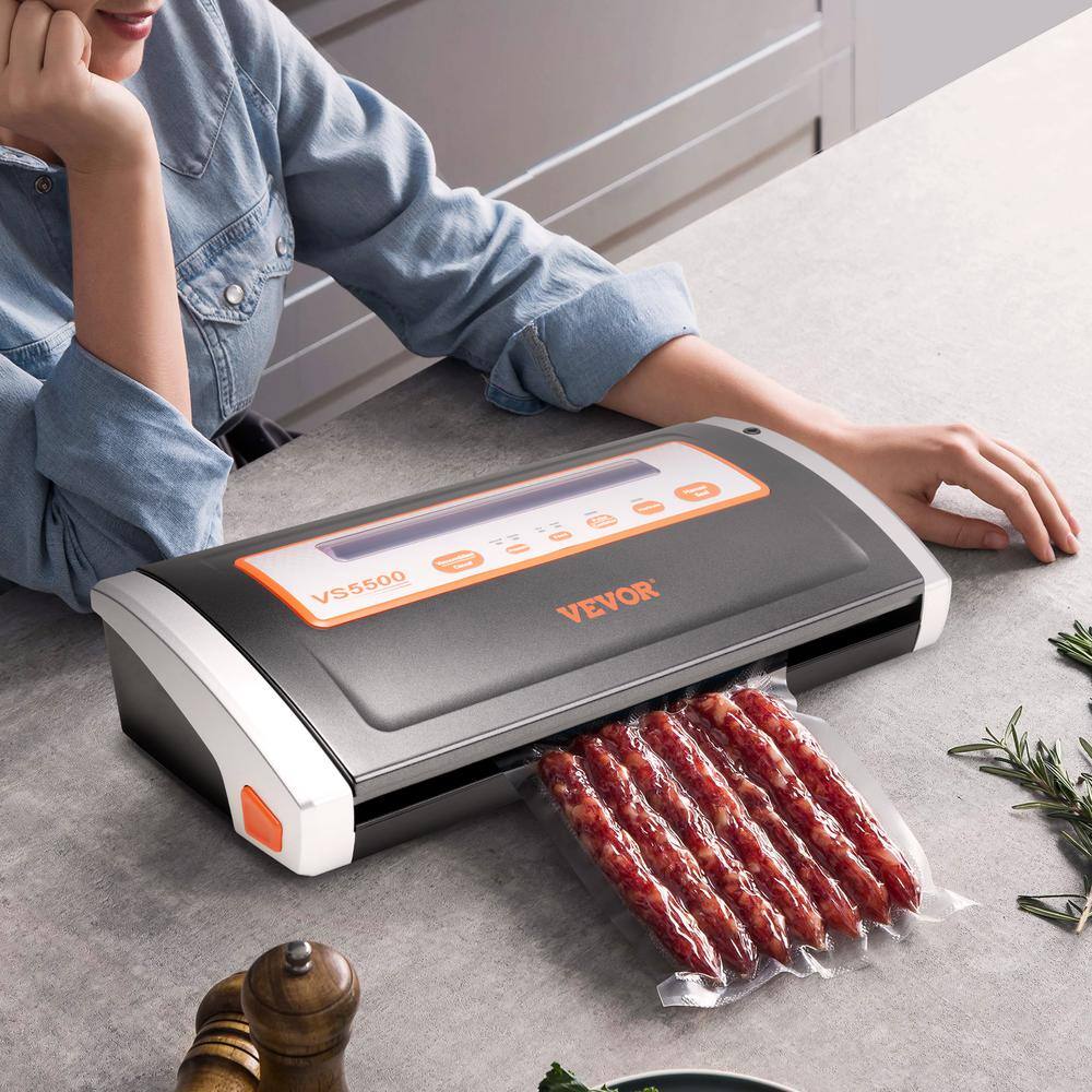 VEVOR Food Vacuum Sealer Machine 80 Kpa Automatic and Manual Seal Machine Multifunctional for Dry and Moist Food Storage SYJZKFKJTSDB3THBZV1