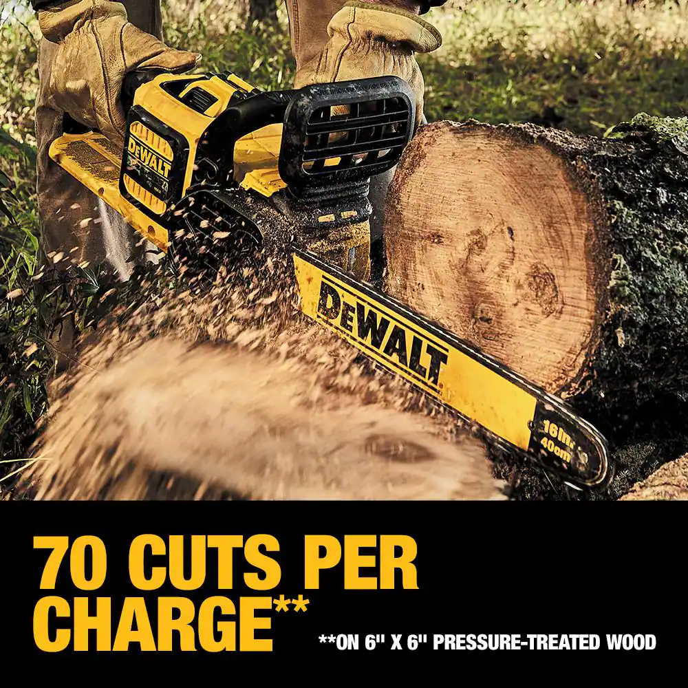 DEWALT DCCS670B 60V MAX 16in. Brushless Cordless Battery Powered Chainsaw， Tool Only