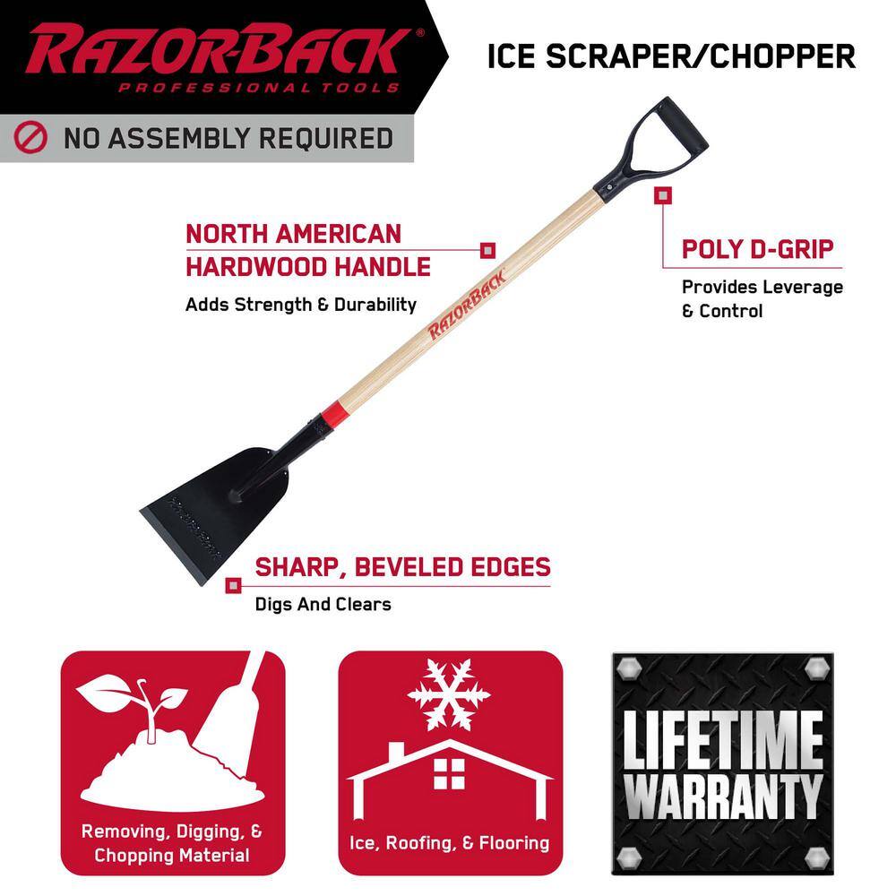 True Temper 4-Piece Deluxe Snow and Ice Removal Combo with Shovel Pusher Scraper and Scoop Garden Tool Set 10000-03451