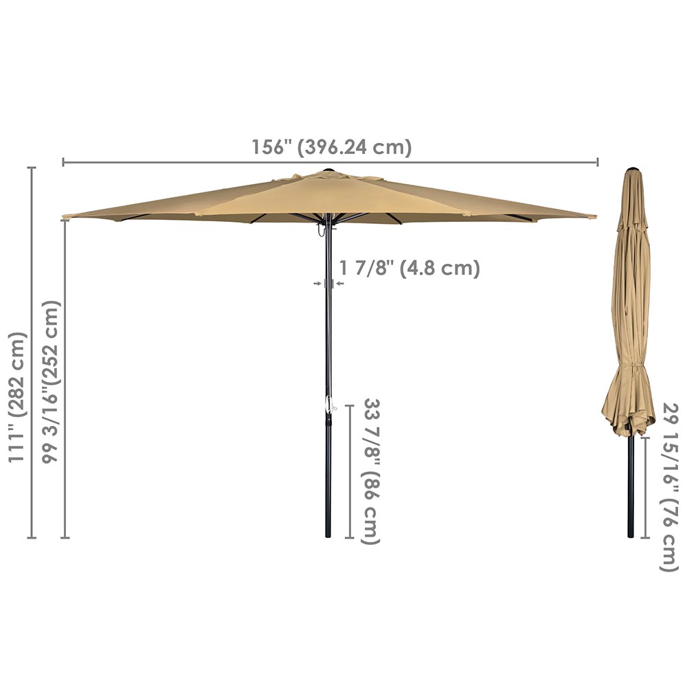 Yescom 13ft Outdoor Patio Market Garden Table Umbrella Color Optional