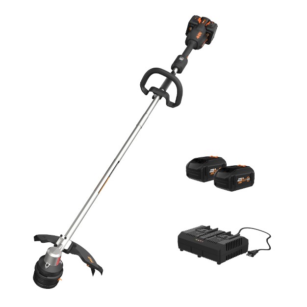 Worx Nitro Wg185 Power Share 40v Brushless 15 Cordless String Trimmer battery amp Charger Included