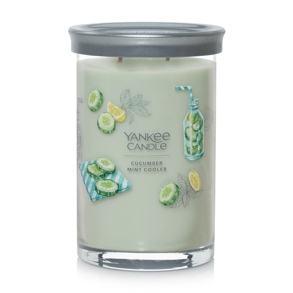 Yankee Candle  Signature Large Tumbler Candle in Cucumber Mint Cooler