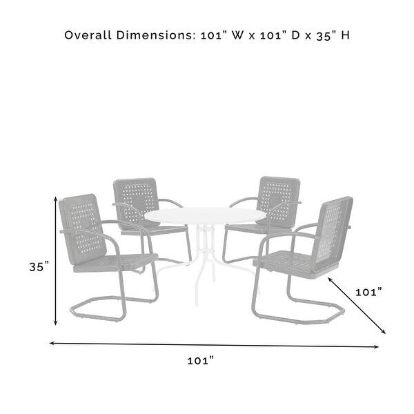 Crosley Bates Steel Outdoor 5piece Dining Set