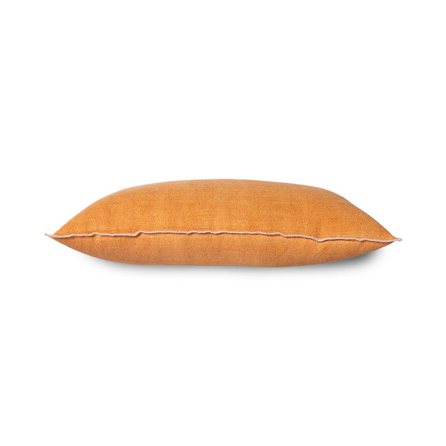 Pillow with trim - Spicy ginger