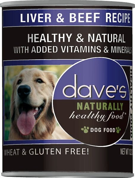 Dave's Pet Food Naturally Healthy Liver and Beef Recipe Canned Dog Food