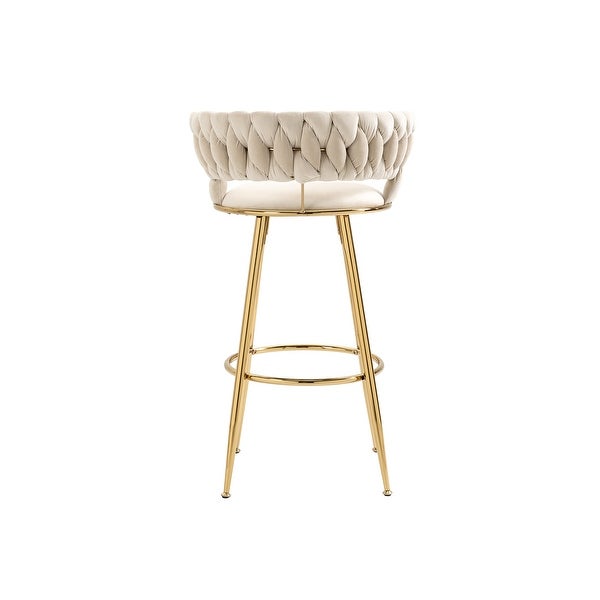 Unique Design Bar Stools with Back and Solid Legs， Counter Height