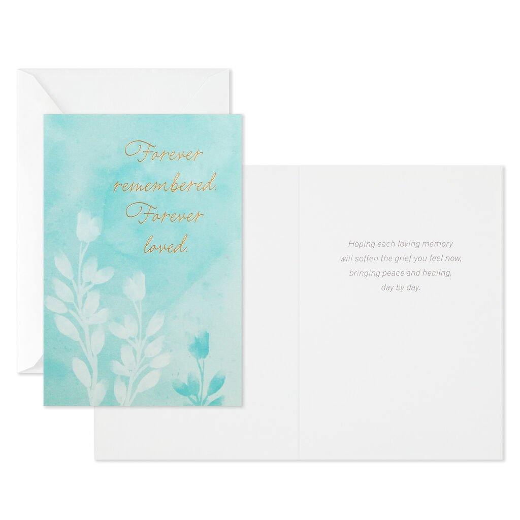 Hallmark  Serene Flowers Assorted Sympathy Cards, Pack of 12