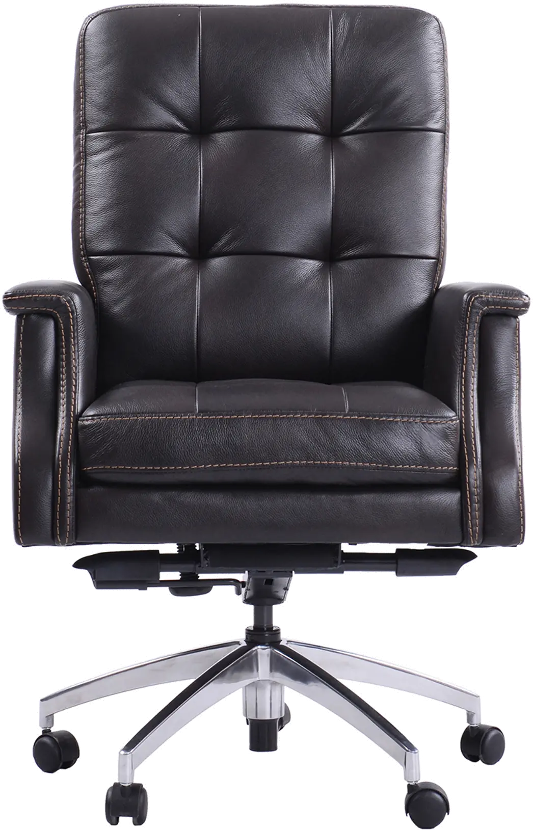 Verana Cafe Brown Leather Desk Chair