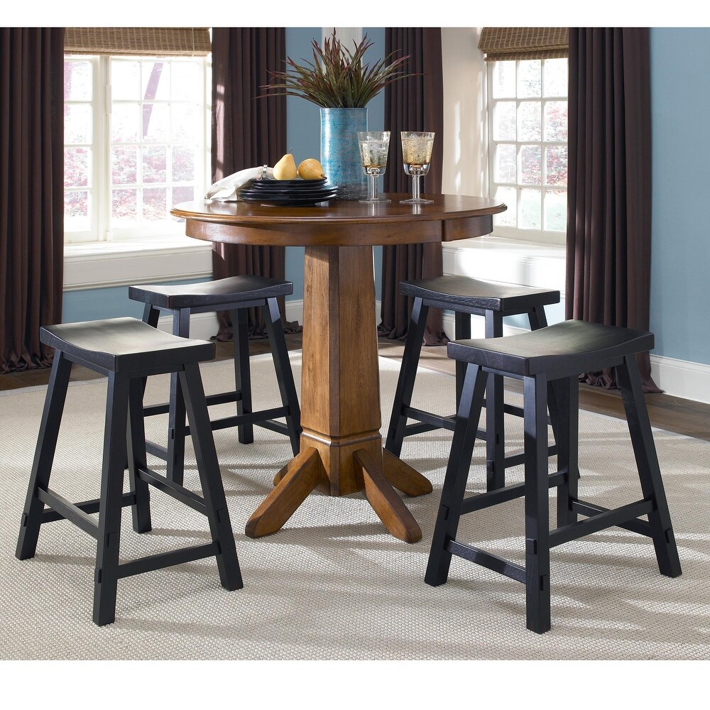 The Gray Barn Creations Black Sawhorse Counter Stool