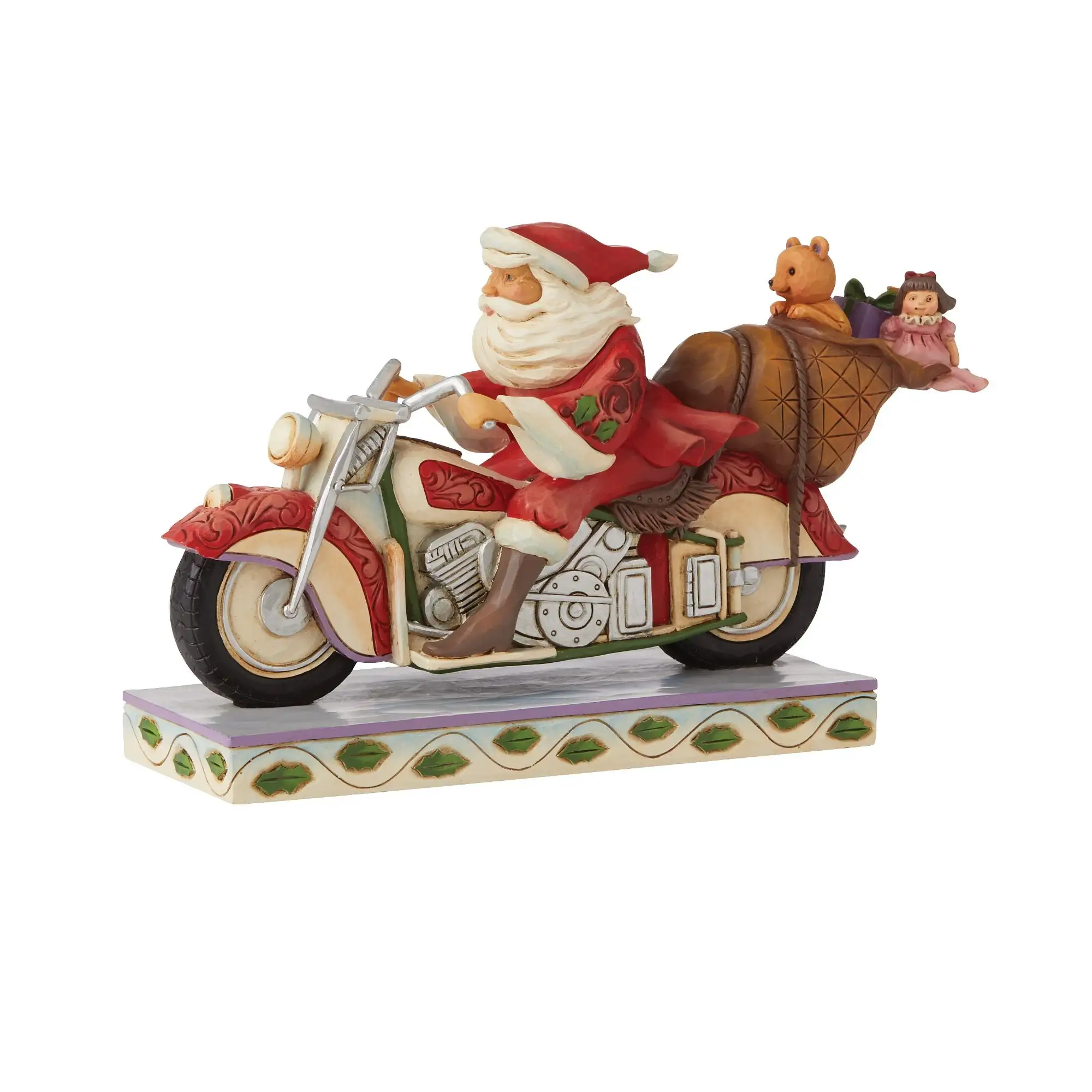 Santa Riding Motorcycle