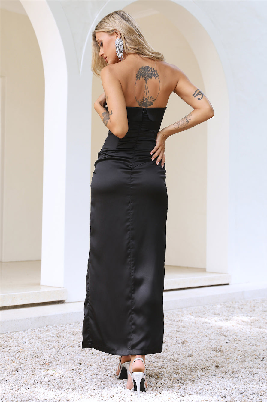 Riding With You Maxi Dress Black