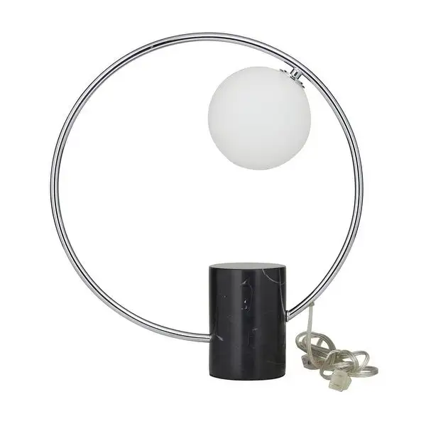 Marble Contemporary Accent Lamp - 15 x 5 x 18