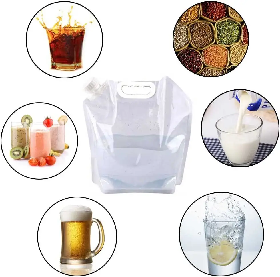 Collapsible Emergency Water Tank Container Bag Freeze BPA Free Plastic Outdoor Water Bag Food Grade camping accessories