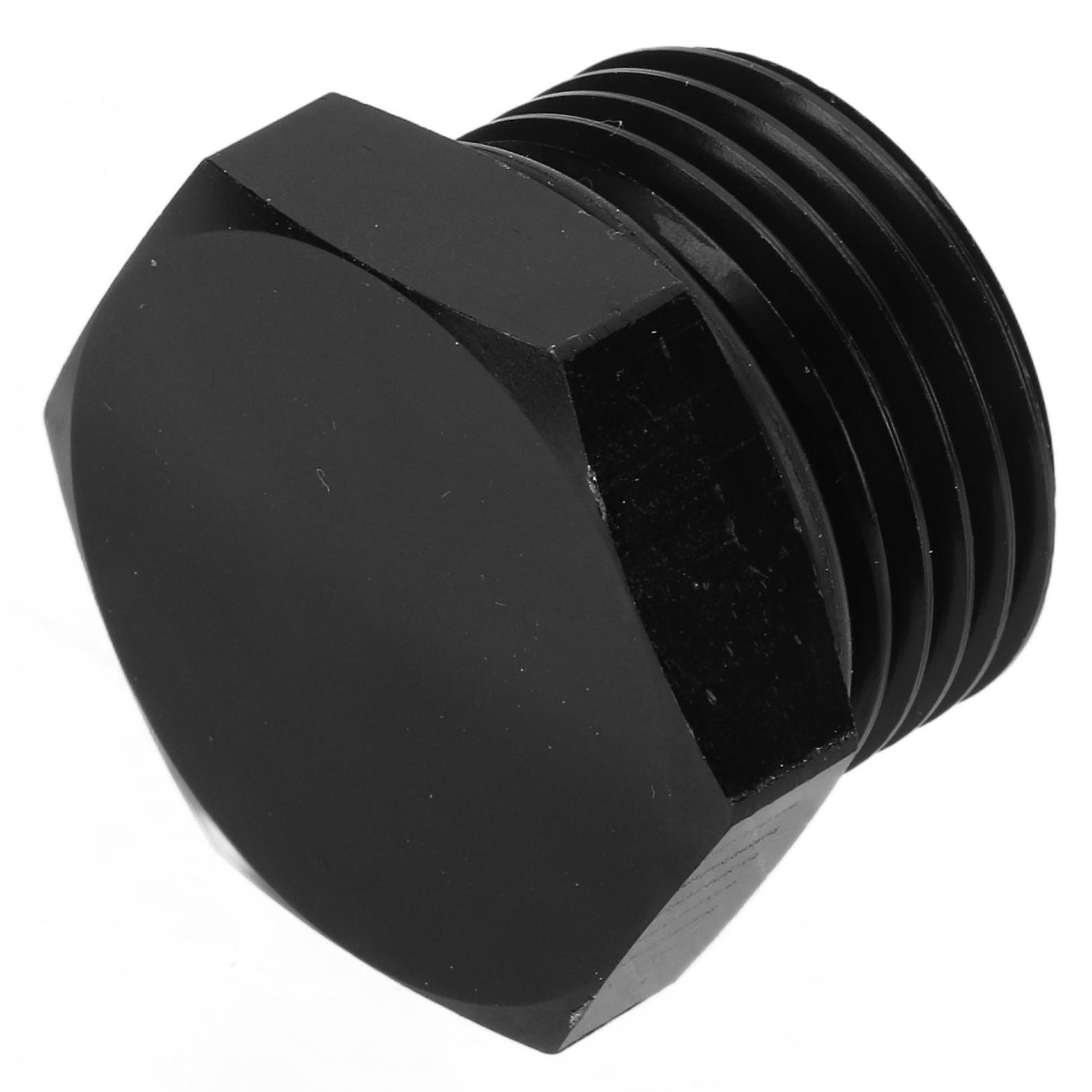 Block Off Plug Fitting Adapter Male Hex Steel Universal 4000psi Black For Vehiclean12