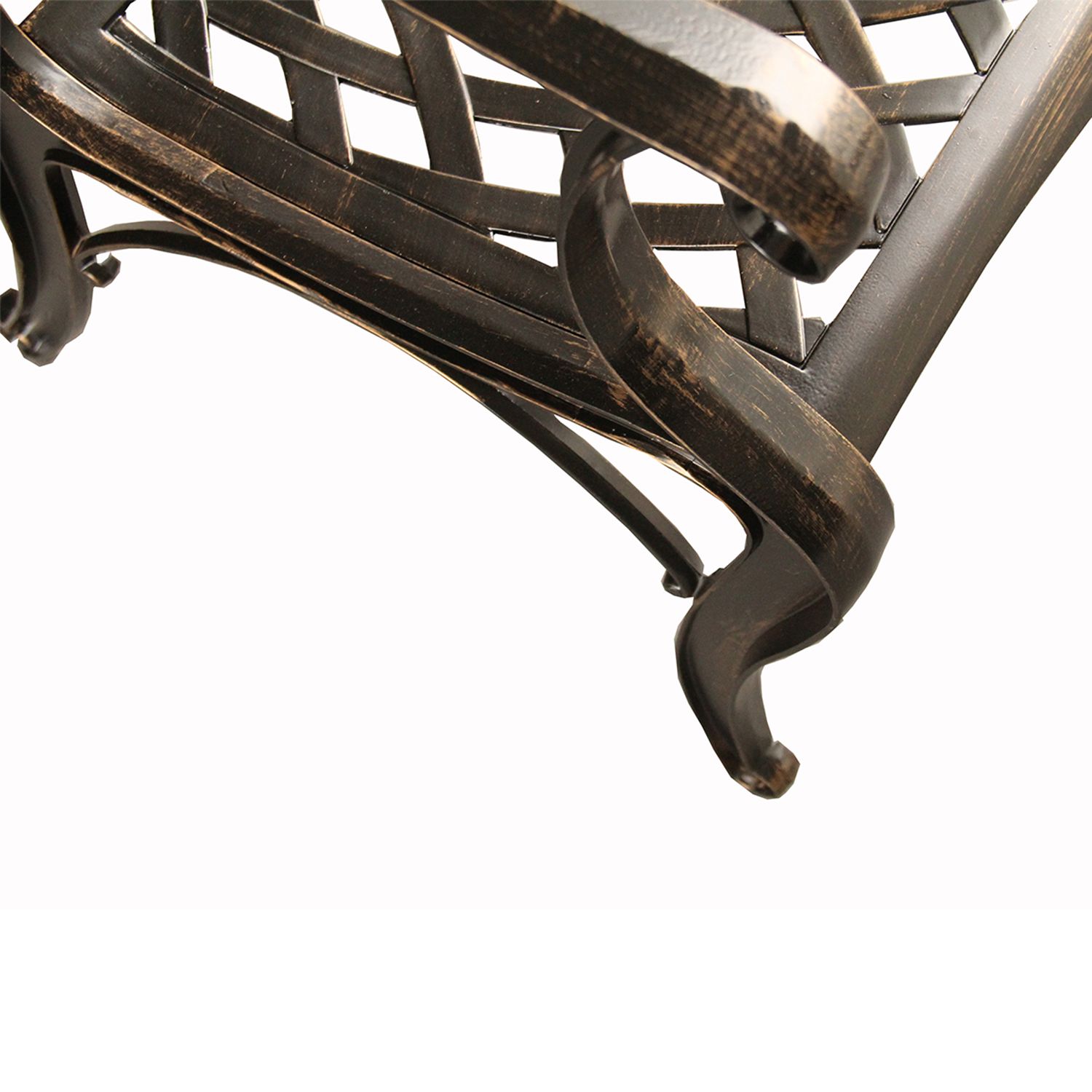 Ornate Bronze Finish Indoor  / Outdoor Dining Chair