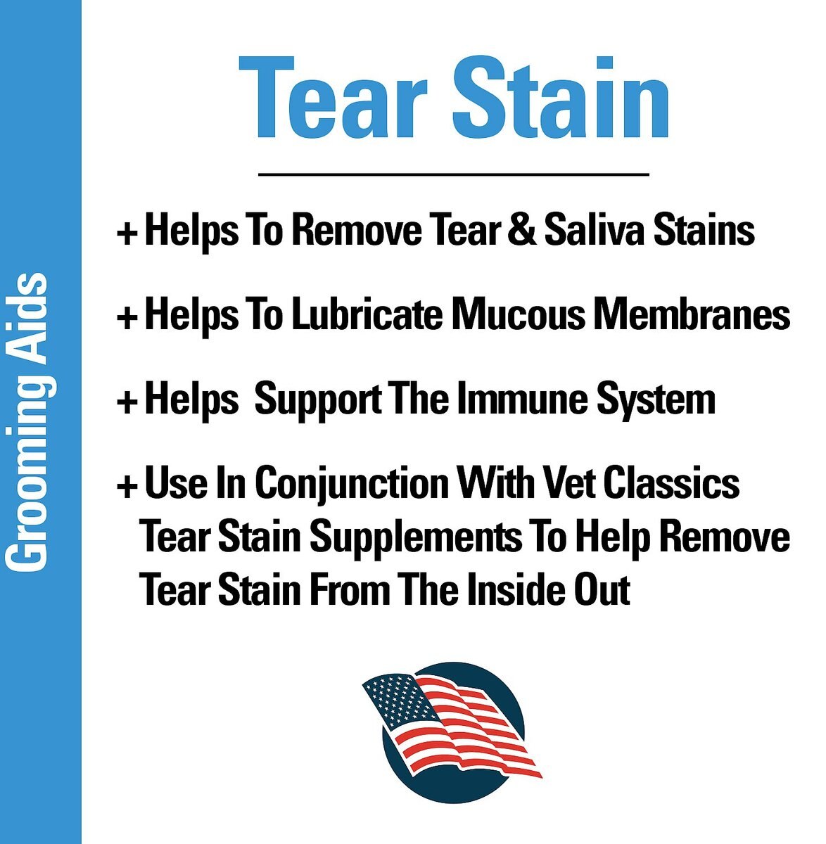 VetClassics Tear Stain Supplement Powder Dog and Cat Supplement， 3.5-oz bottle