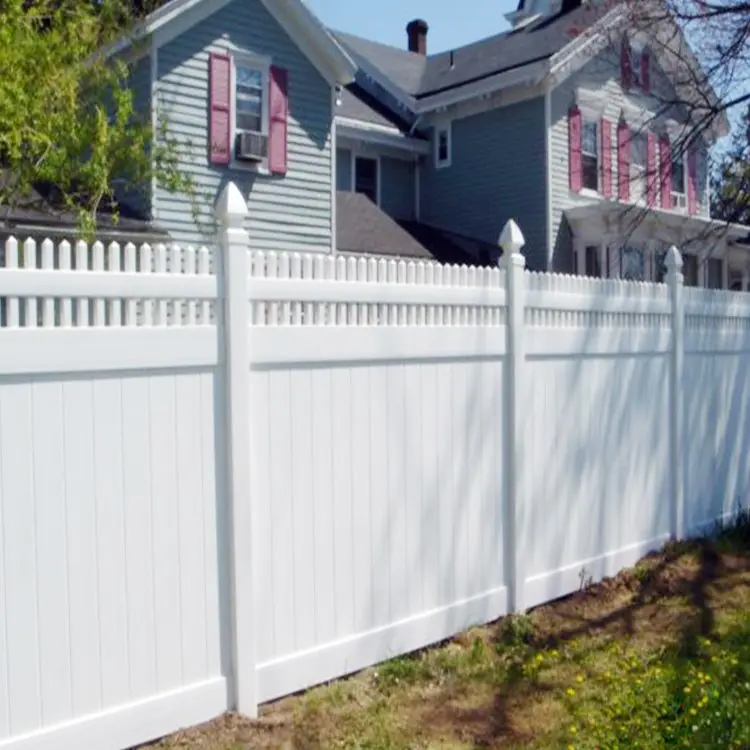 First classic pvc fence with pickets fencing trellis   gates