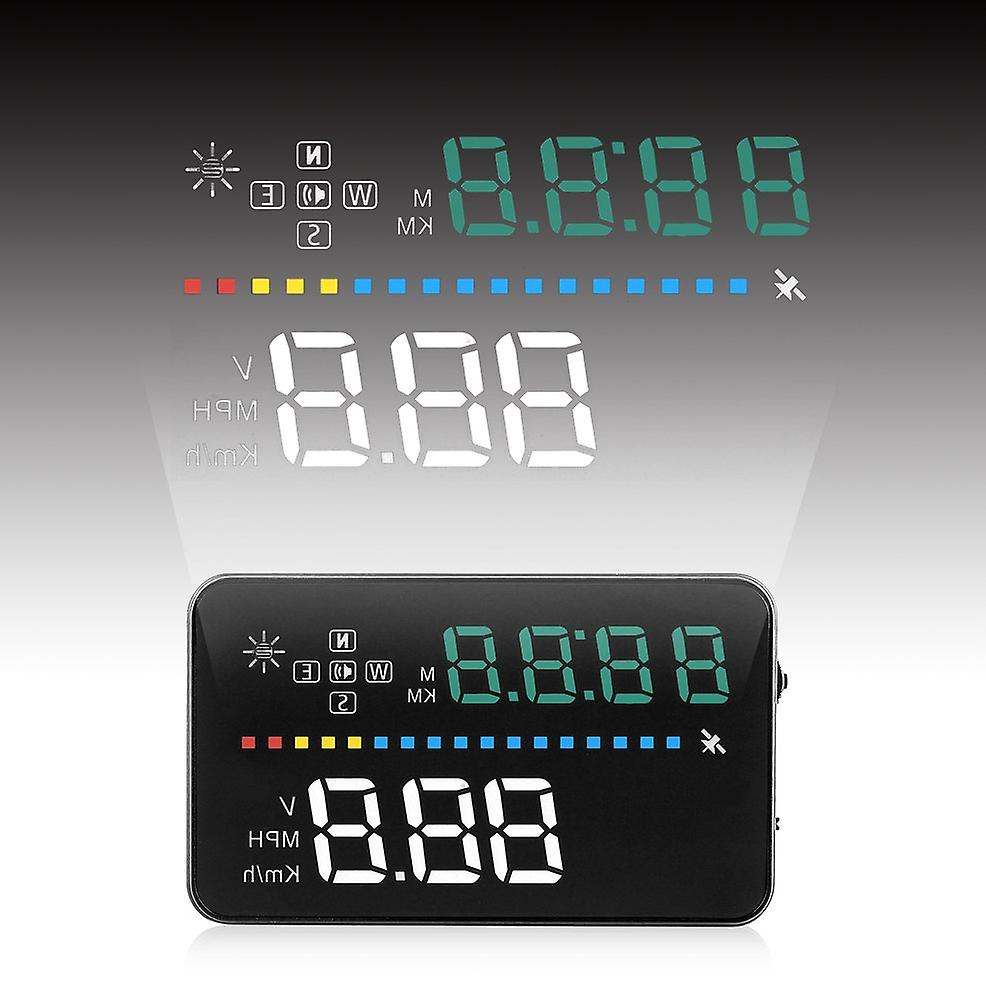 Digital Head Up Display Auto Gas Remind Driving Speeding Warning Projector