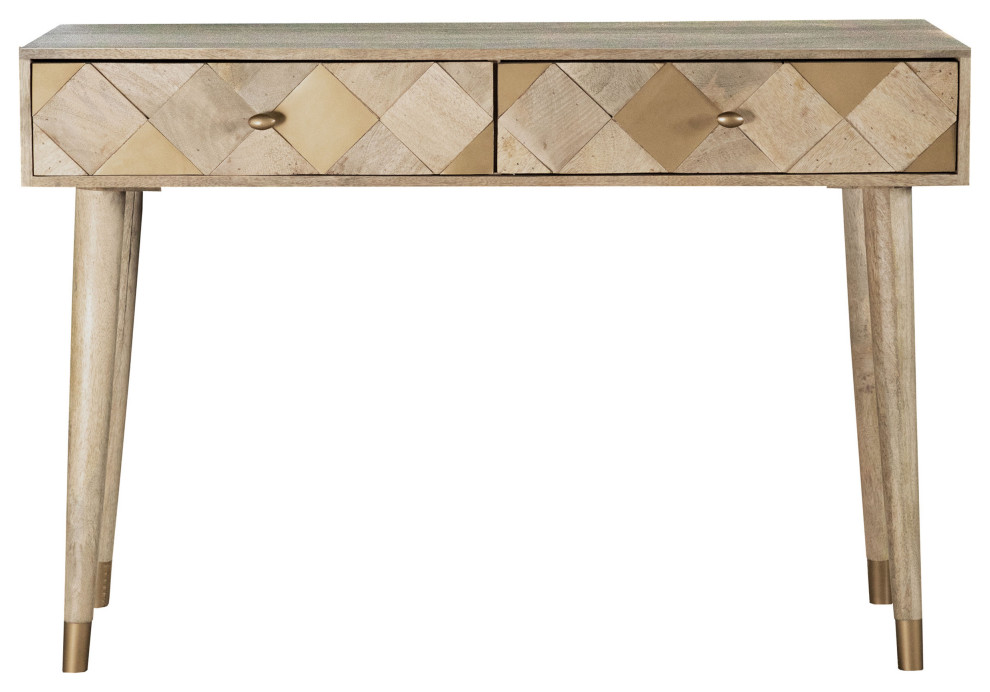 Alyssum Rectangular Storage Console Table Natural   Modern   Console Tables   by Modon  Houzz