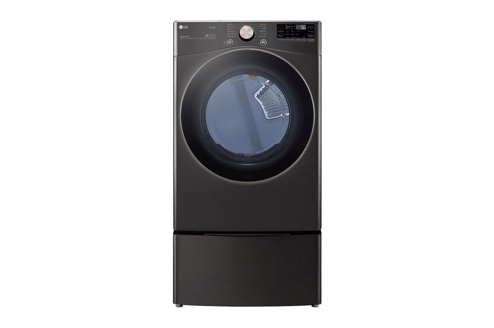 Lg DLEX4000B 7.4 Cu. Ft. Ultra Large Capacity Smart Wi-Fi Enabled Front Load Electric Dryer With Turbosteam™ And Built-In Intelligence