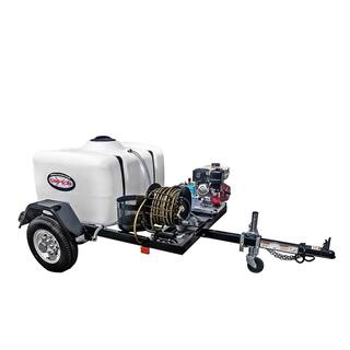 SIMPSON Mobile Trailer 3800 PSI 3.5 GPM Gas Cold Water Pressure Washer with HONDA GX270 Engine (49-State) 95001