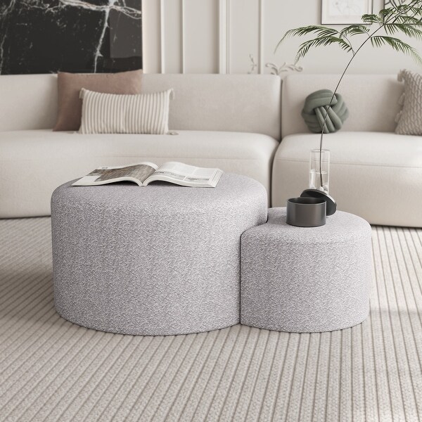 Upholstered Nesting Coffee Tables (Set of 2)