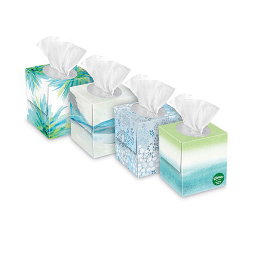 Kimberly-Clark Kleenex Soothing Lotion Tissues - 3 Ply - White - Moisturizing | Soft - For Face， Home， Office， Business， Skin - 60 Per Box - 4