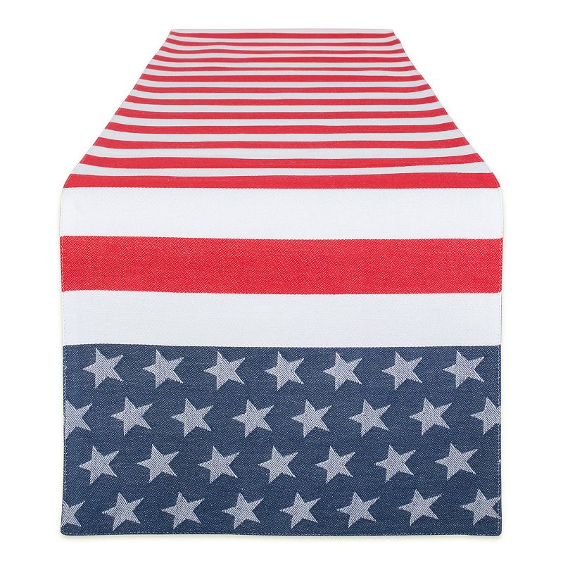 72 Americana Fourth of July Rectangular Table Runner