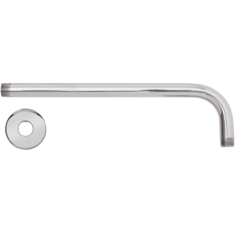 Glacier Bay 12 in. Raincan Shower Arm in Chrome 3075-507