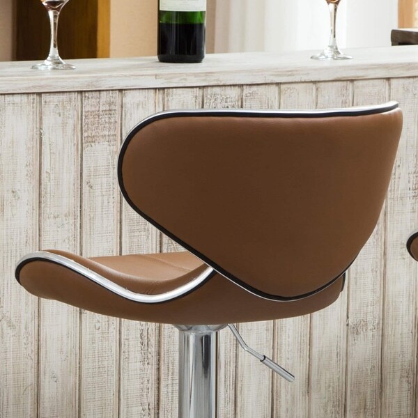 29 in. Backless Wood Sonoma Bar Stool - Chestnut Wire-Brush Finish