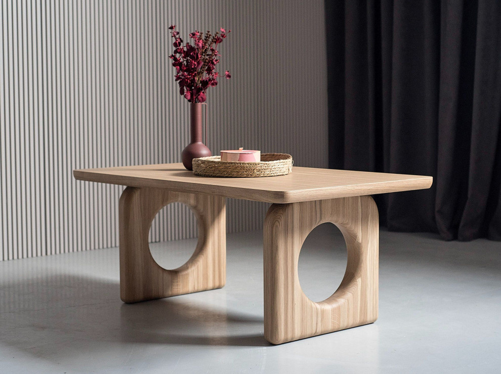 Modrest Washington Modern Natural Oak Coffee Table   Modern   Coffee Tables   by Vig Furniture Inc.  Houzz