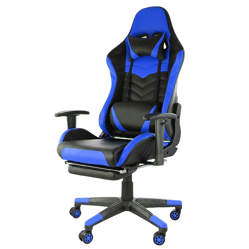 GameFitz Gaming Chair in Black and Blue