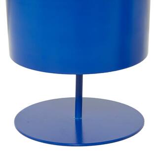 Novogratz 14 in. x 10 in. Blue Metal Modern Planter (Set of 3) 040853