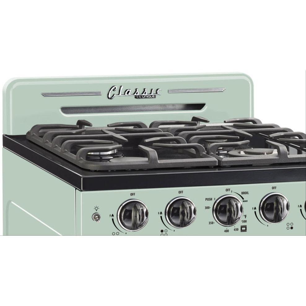 Unique Appliances 24-inch Freestanding Gas Range with Convection Technology UGP-24CR LG