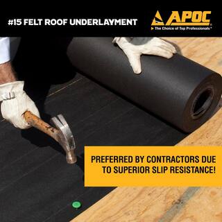 APOC 36 in. x 144 ft. 432 sq. ft. Felt Roof Underlayment AP-0042