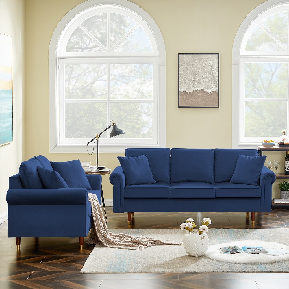 Modern Velvet Sofa Set for Living Room