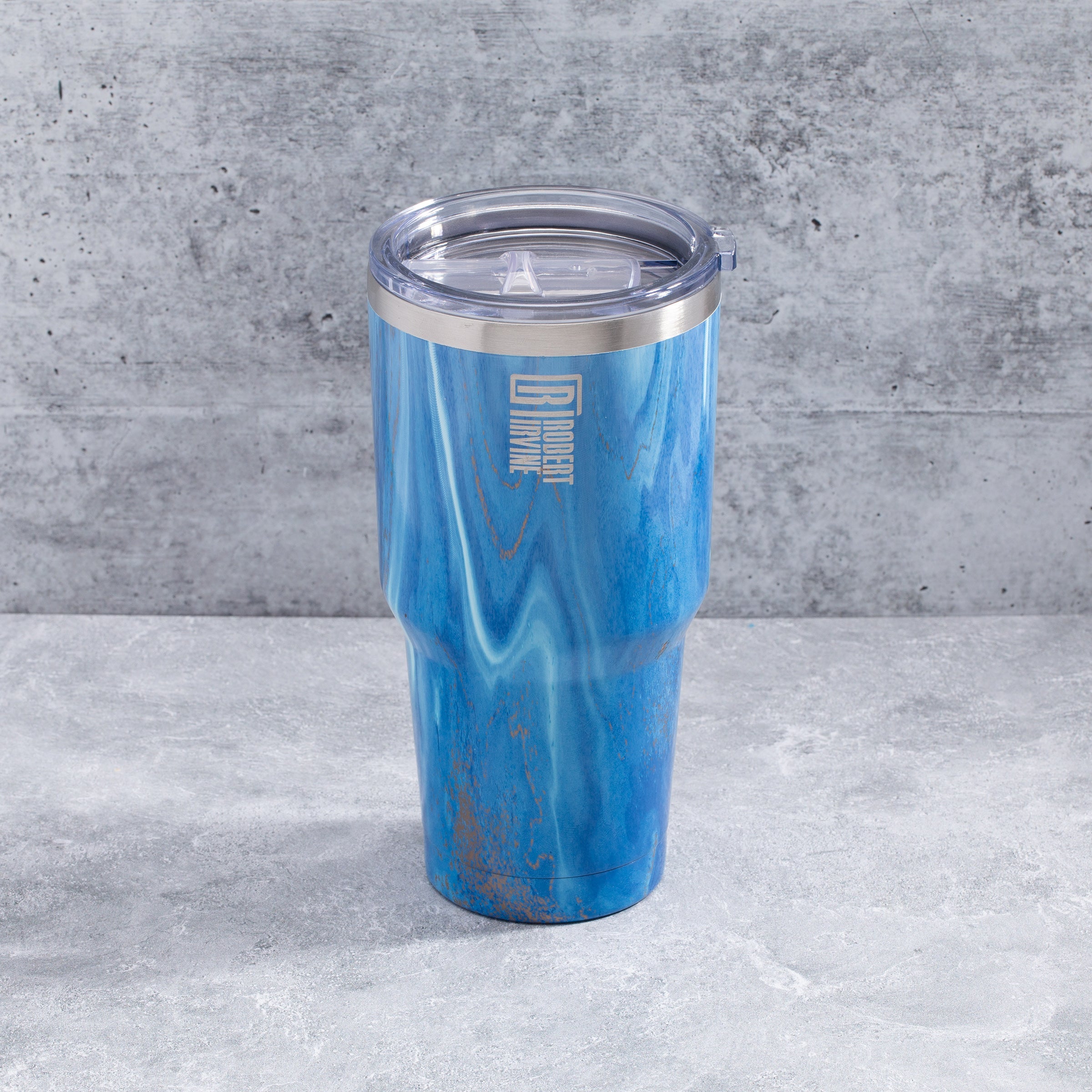 Robert Irvine 30 Oz Blue Geode All-Purpose Tumbler