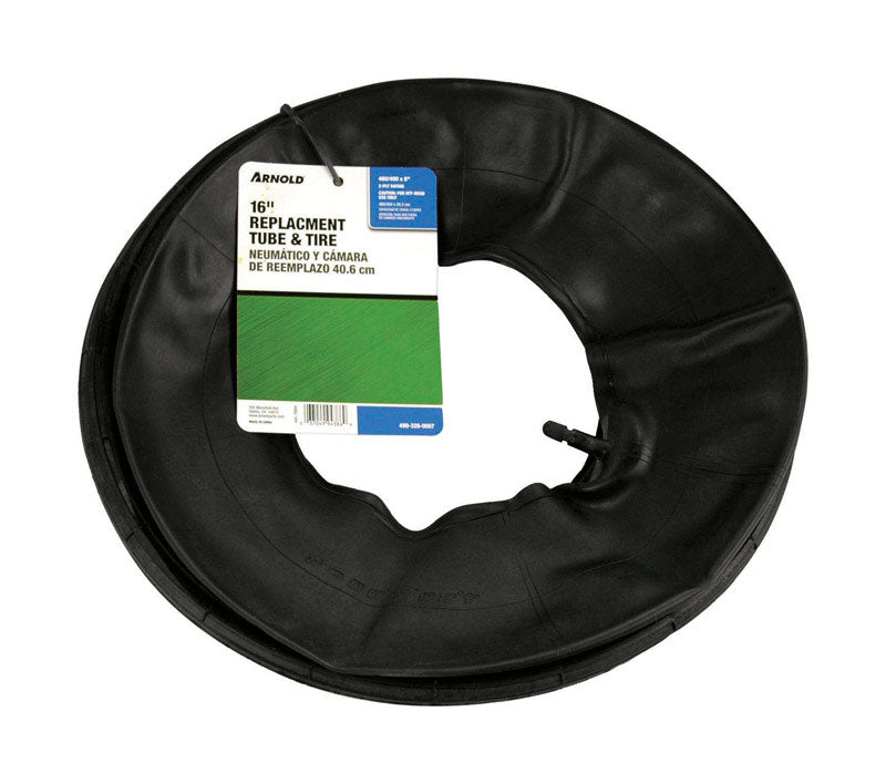 Arnold 8 in. D X 16 in. D 500 lb. cap. Wheelbarrow Tire and Tube Rubbe