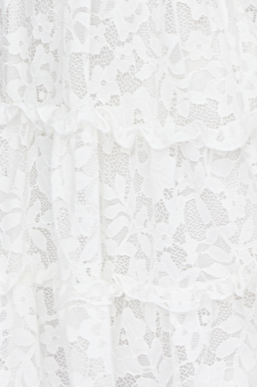 Lace Affair Dress White