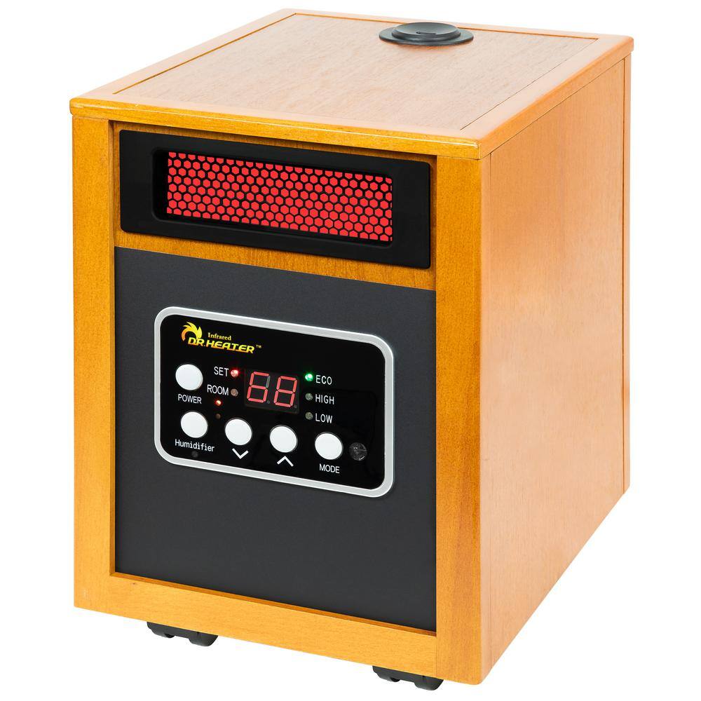 Dr Infrared Heater 1500-Watt Infrared Portable Space Heater with Humidifier and Dual Heating System DR-968H