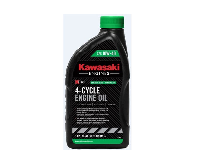 Kawasaki 10W-40 4-Cycle Oil， 1 Quart - 999696296