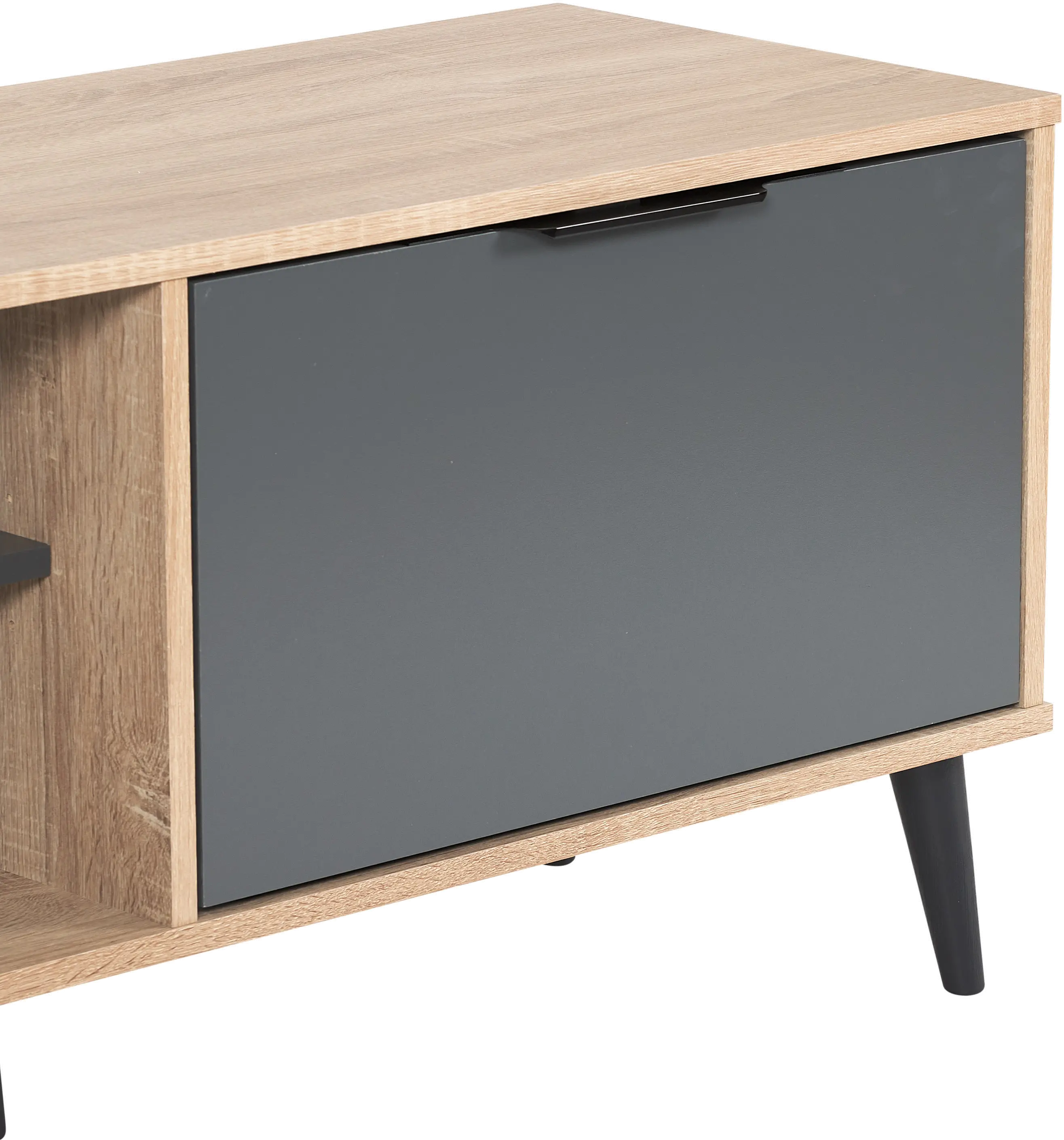 Cole Light Brown TV Stand with Storage